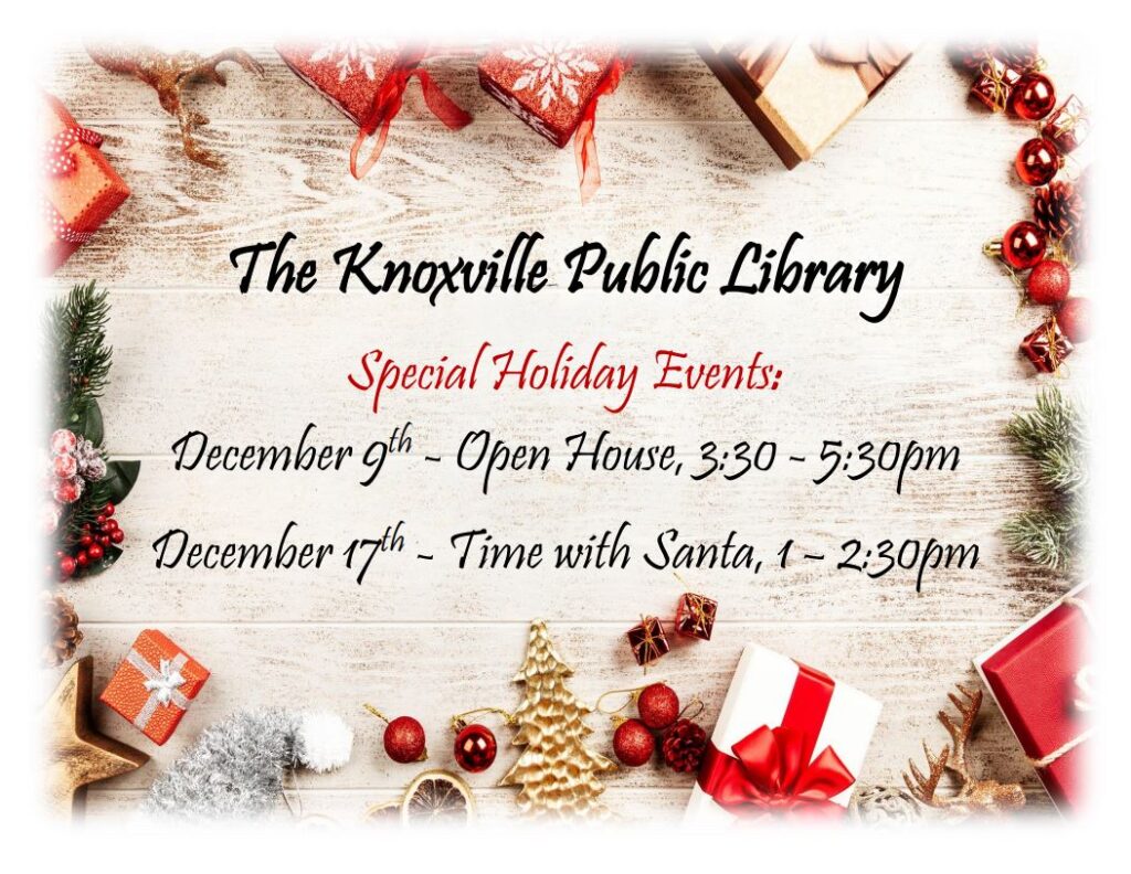 knoxville public library holiday events 2022