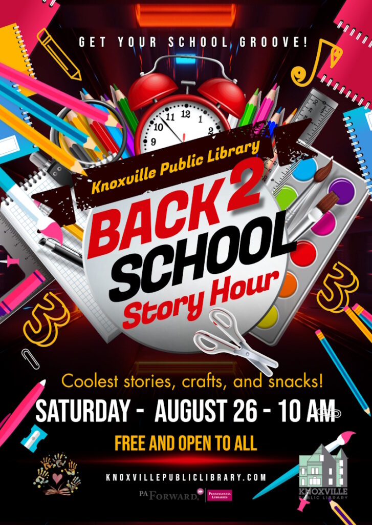 knoxville public library back 2 school story hour
